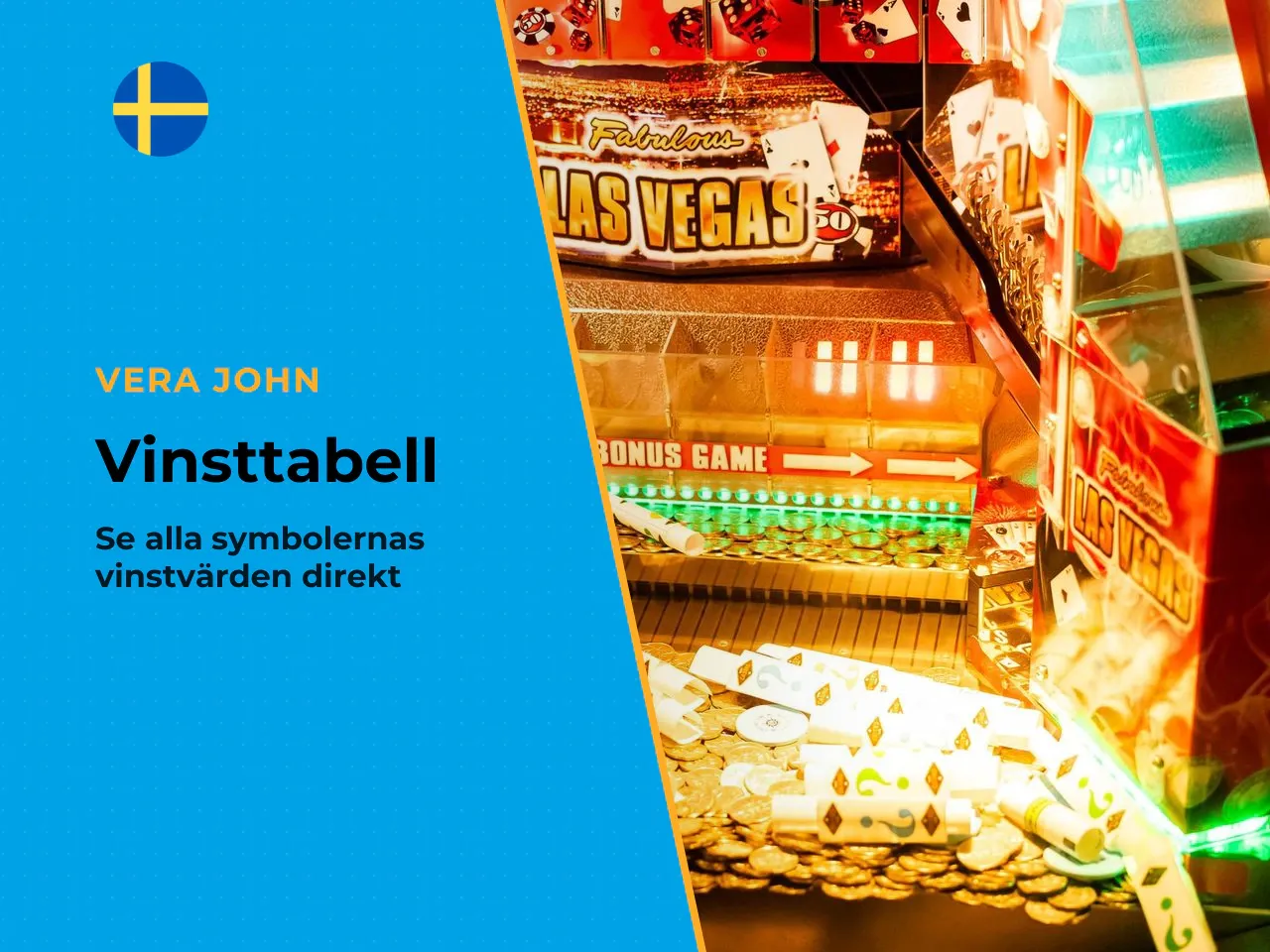 Symbolernas utbetalning vid 5 lika på