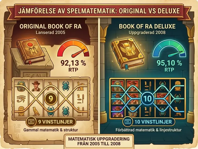Book of Ra original jämfört med Book of Ra Deluxe RTP