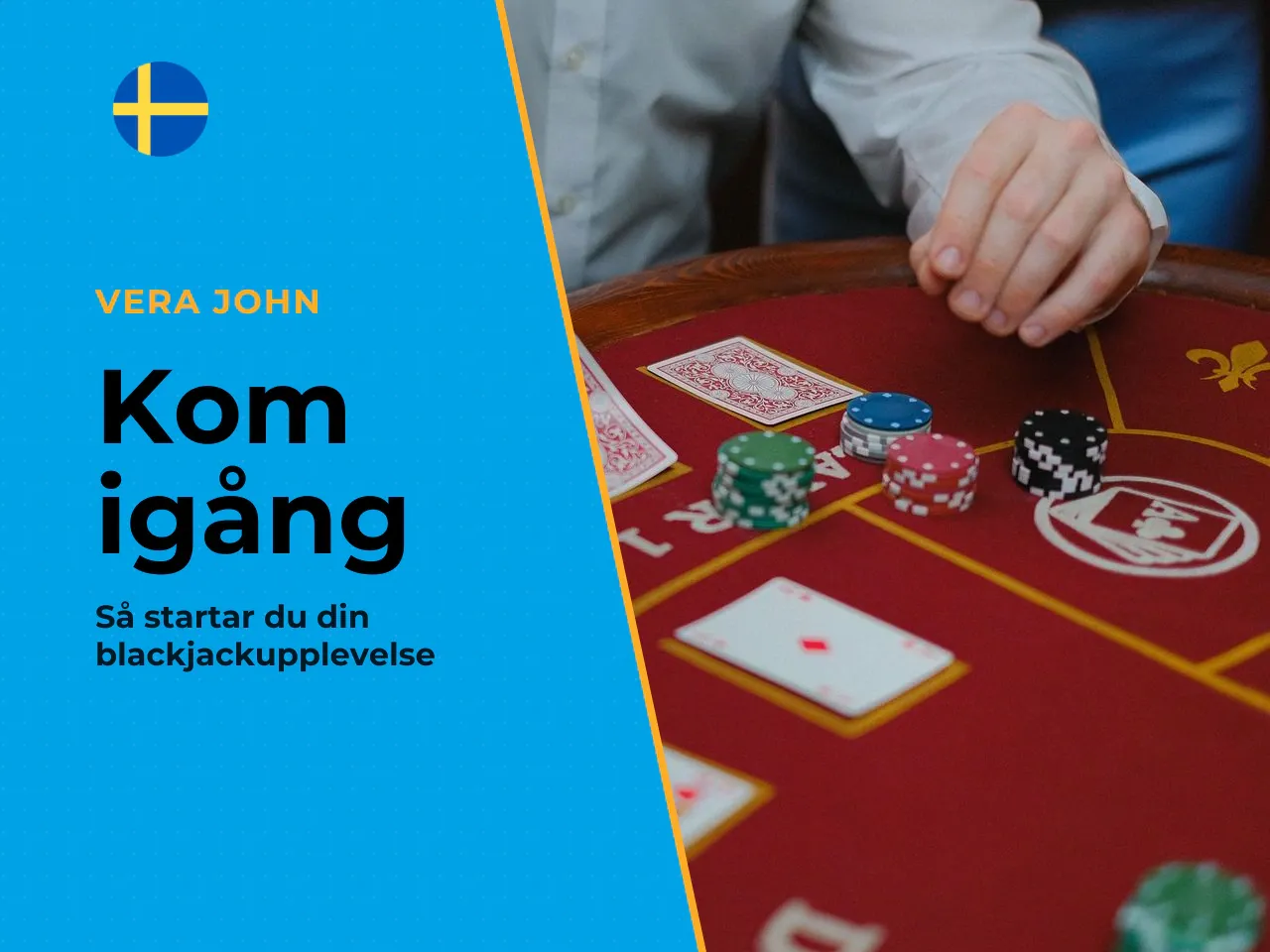 Från registrering till första blackjackrundan. När